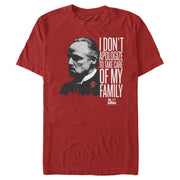 Men's The Godfather Corleone Don't Apologize  Adult T-Shirt