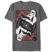 Men's Star Wars Stormtrooper Death Star Card  Adult T-Shirt