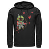 Men's Star Wars Valentine's Day Boba Fett Cupid  Adult Pull Over Hoodie