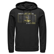 Men's Star Wars: The Rise of Skywalker C-3PO One Last Look  Adult Pull Over Hoodie