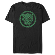 Men's Marvel St. Patrick's Day Lucky Black Panther Mask  Adult T-Shirt