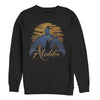 Men's Aladdin Genie Sunset Silhouette  Adult Sweatshirt