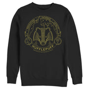 Men's Harry Potter Hufflepuff House Emblem  Adult Sweatshirt