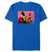 Men's The Simpsons Horror Family Couch  Adult T-Shirt