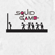 Men's Squid Game Stick Figure Red Light Green Light  Adult T-Shirt