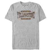 Men's Yellowstone Dutton Ranch Montana Est. 1886 Logo  Adult T-Shirt