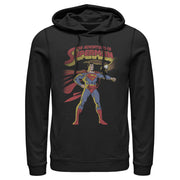 Men's Superman Patriotic Adventures  Adult Pull Over Hoodie