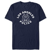 Men's LAPD Los Angeles K-9 Police in White  Adult T-Shirt