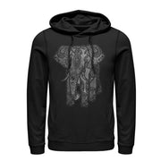 Men's Lost Gods Elephant Print  Adult Pull Over Hoodie