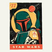 Men's Star Wars Vintage Boba Fett Poster  Adult T-Shirt