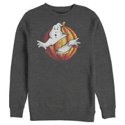 Men's Ghostbusters Halloween Pumpkin Logo  Adult Sweatshirt