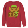 Men's Nintendo Legend of Zelda Pixel Link  Adult Sweatshirt