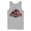 Men's Jurassic Park Logo Sunset  Adult Tank Top