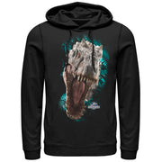 Men's Jurassic World Red-Eyed Monster  Adult Pull Over Hoodie