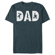 Men's Mickey & Friends Dad Silhouettes  Adult T-Shirt