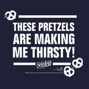 Men's Seinfeld These Pretzels are Making Me Thirsty  Adult T-Shirt