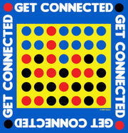 Men's Connect Four Get Connected  Adult T-Shirt