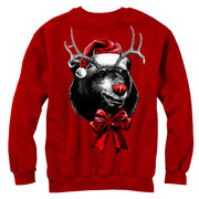 Men's Lost Gods Ugly Christmas Rein-Bear  Adult Sweatshirt