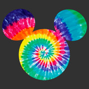 Men's Mickey & Friends Rainbow Tie-Dye Mickey Mouse Logo  Adult T-Shirt