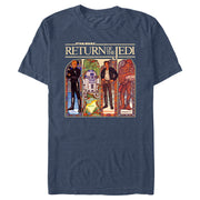 Men's Star Wars: Return of the Jedi Return of the Jedi Retro Character Cards  Adult T-Shirt