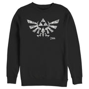 Men's Nintendo Flower Triforce  Adult Sweatshirt