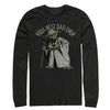 Men's Star Wars Yoda Best Dad Ever  Adult Long Sleeve Shirt