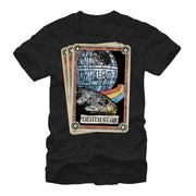 Men's Star Wars Death Star Tarot Card  Adult T-Shirt