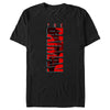 Men's The Batman Red Vertical Silhouette Logo  Adult T-Shirt