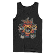 Men's Voltron: Defender of the Universe Retro Lion Target  Adult Tank Top