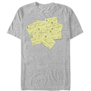 Men's American Vandal Dylan Detention Slip Collage  Adult T-Shirt