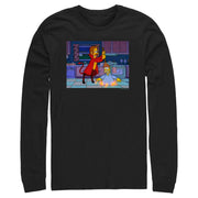 Men's The Simpsons Homer in Hell  Adult Long Sleeve Shirt