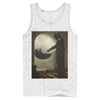 Men's Star Wars: The Mandalorian The Child and Bounty Hunter Portrait Scene  Adult Tank Top