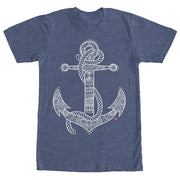 Women's CHIN UP Henna Anchor  Adult Boyfriend Tee