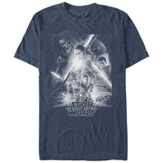 Men's Star Wars The Force Awakens Poster  Adult T-Shirt