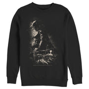 Men's Batman Grunge Hero in Shadow  Adult Sweatshirt