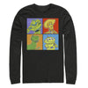 Men's Toy Story Character Color Panels  Adult Long Sleeve Shirt