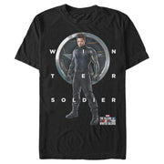 Men's Marvel The Falcon and the Winter Soldier Bucky Shield  Adult T-Shirt