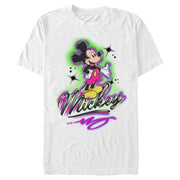 Men's Mickey & Friends Airbrushed Signature  Adult T-Shirt