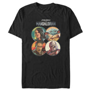 Men's Star Wars: The Mandalorian Character Frame  Adult T-Shirt