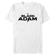 Men's Black Adam Bold Black Logo  Adult T-Shirt