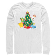 Men's Pokemon Christmas Tree Friends  Adult Long Sleeve Shirt