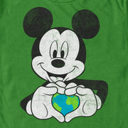 Men's Mickey & Friends Love the World  Adult T-Shirt