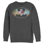 Men's Batman Tropical Logo  Adult Sweatshirt