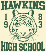 Men's Stranger Things Hawkins High School Tiger 1983  Adult T-Shirt