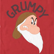 Men's Snow White and the Seven Dwarves Grumpy Angry Portrait  Adult T-Shirt