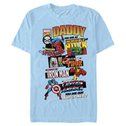 Men's Marvel Daddy You are Our Super Hero  Adult T-Shirt