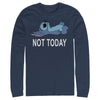 Men's Lilo & Stitch Not Today  Adult Long Sleeve Shirt