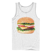 Men's Lost Gods Cheeseburger Love  Adult Tank Top