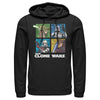 Men's Star Wars: The Clone Wars Group Shot Box Up  Adult Pull Over Hoodie