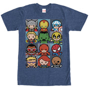 Men's Marvel Kawaii Heroes  Adult T-Shirt